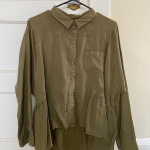 Anthropologie button up top